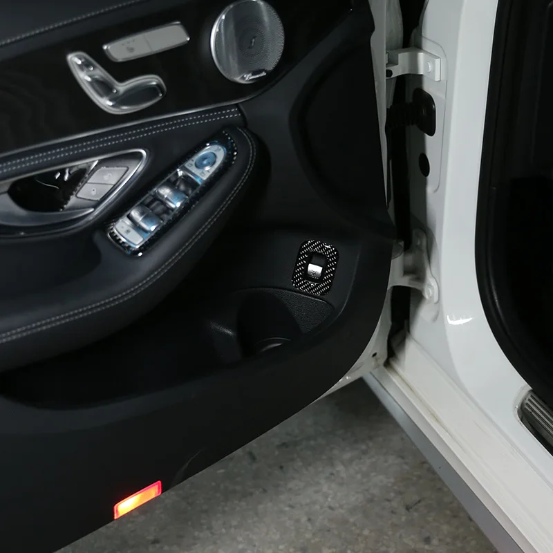 Мягкое углеродное волокно для Mercedes Benz C Class W205 GLC X253 2015 2019 наклейки на дверную раму