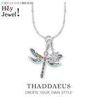 charm necklace dragonfly sun2019 winter new fashion bohemia jewelry europe 925 sterling silver bijoux gift for women girl