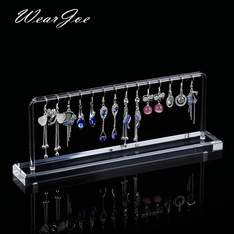Акриловая прозрачная витрина из плексигласа для ювелирных изделий сережек