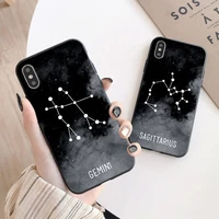 twelve constellations phone case for iphone 8 7 plus x xr xs max cases for iphone 11 13 12 pro max mini soft silicone cover