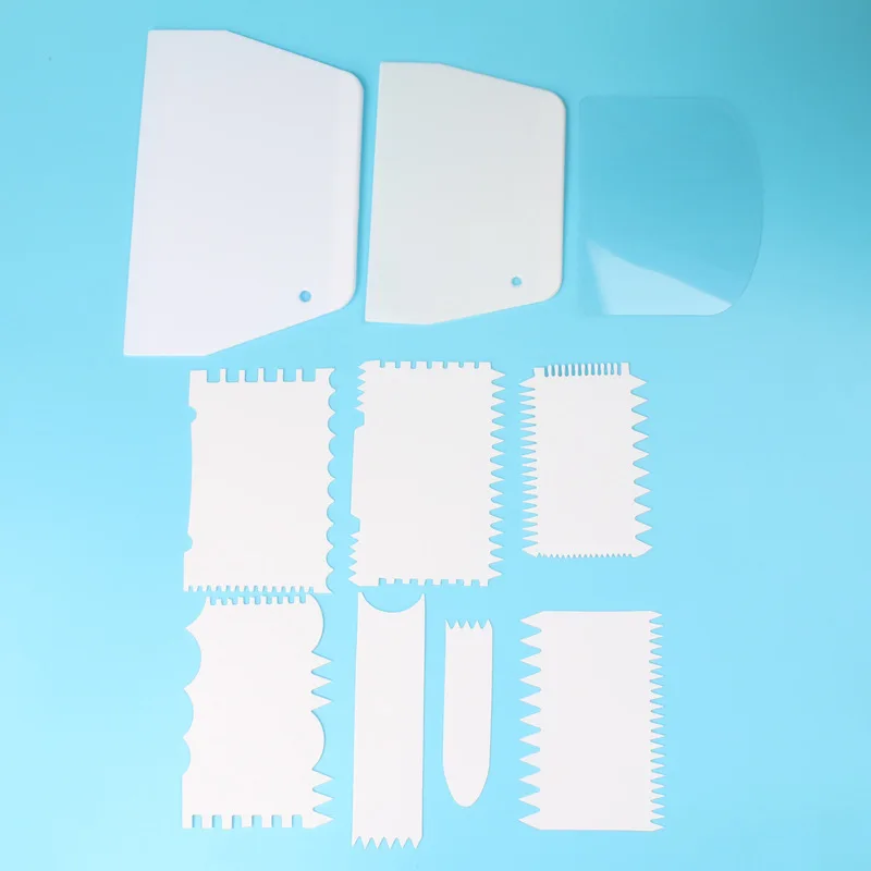 Пластиковый крем для торта Ракель пластик да скребки зубов 10 шт. бумажный набор