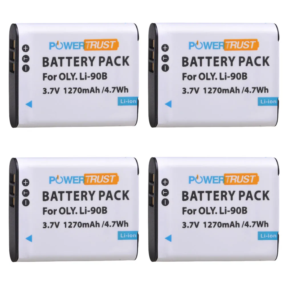 4Battery 2 шт LI-90B LI 90B LI90B LI-92B батарея для камеры Olympus Tough TG-5 tg-трекер SH-1 SH-2 SP-100 IHS Tough TG-1 iHS TG-2 iHS - Цвет: 4Battery