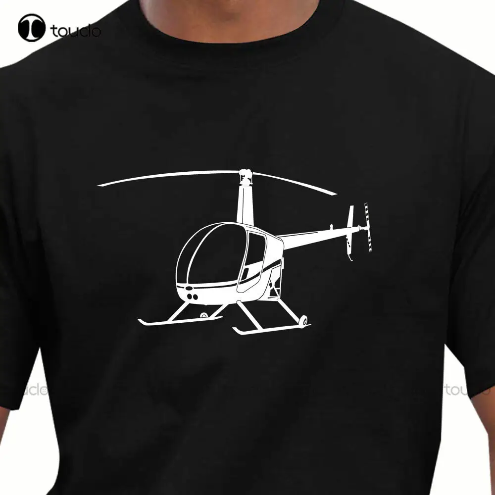 

Aeroclassic Robinson R22 Helicopter Inspired T-Shirt Summer Fashion Homme Solid Fitness High Quality Men Short Sleeve Shirts