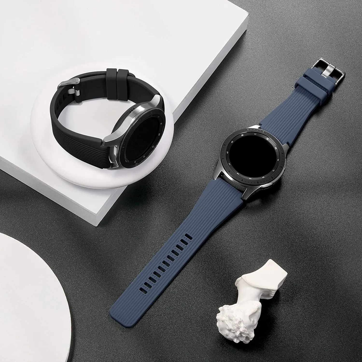 22mm Watch Band for Samsung Galaxy Watch 46mm/Huawei Watch GT2/Amazfit GTR Sports Silicone Bracelet band for 20mm Galaxy watch 4