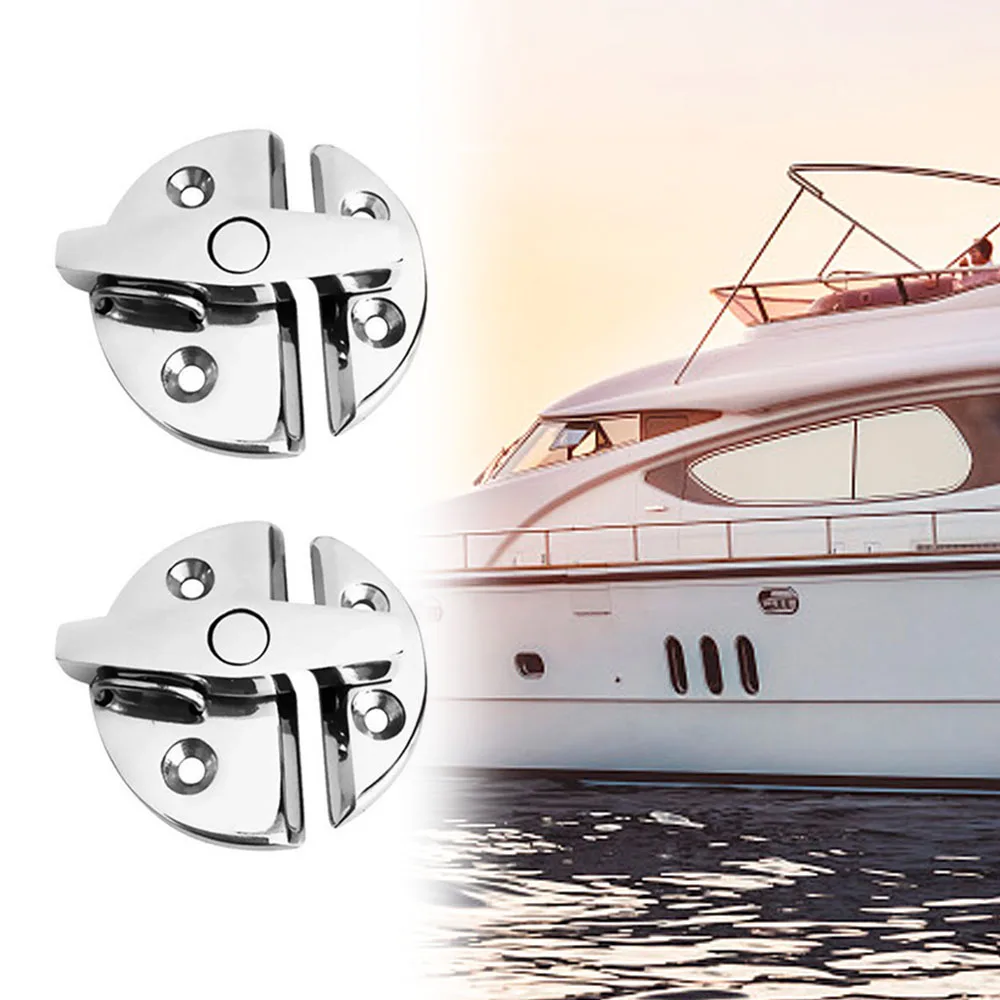 

Marine Boat Door Round Turn Button Stainless Steel Cabinet Hatch Catch Lock Hatchway Marine Hardware Accessories Water Sport