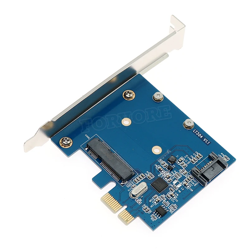 Конвертер mSATA SATA в PCIe 3 0 III карта преобразователя SATA3.0 PCI express адаптер с поддержкой
