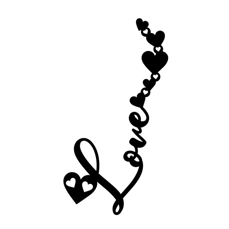 Naifumodo Любовь слова сердце металлические режущие штампы для изготовления