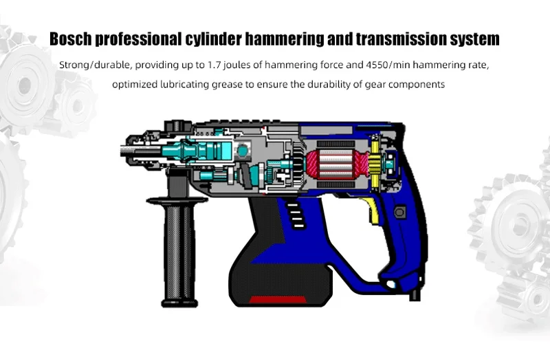 

Bosch GBH 180-LIBL electric hammer impact drill household multifunctional industrial-grade concrete power tool
