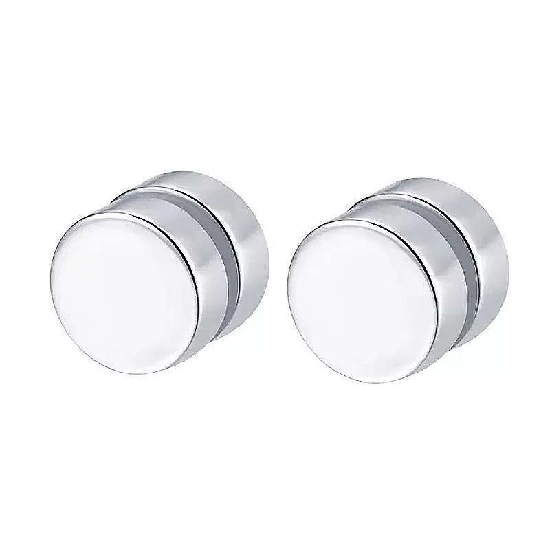 

The New Fashion Black Steel Stainless Steel Pierced Ears Earrings Ladies Men's Barbell Dumbbell Punk Gothic Earrings Wholesale