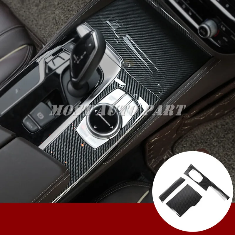 

ABS Console Water Cup Holder & iDrive Panel Cover For BMW 5 Series G30 2017-2021 Car accesories interior Car decoration