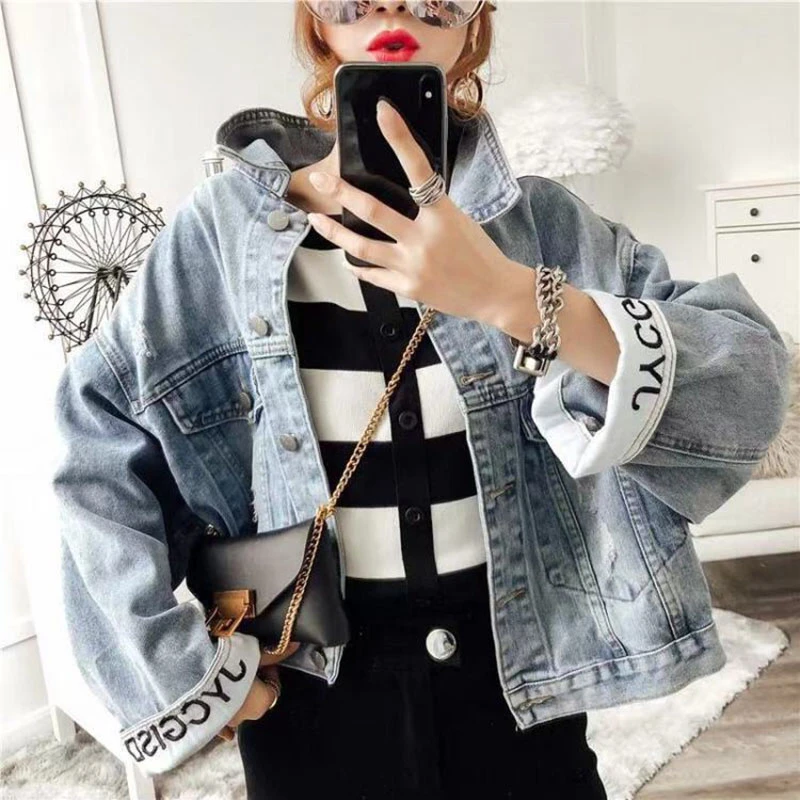 Весенне-осеннее короткое джинсовое пальто джинсы для мальчиков из коровьей кожи