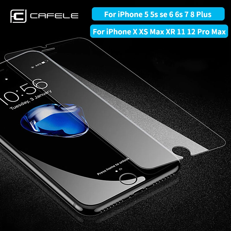 Закаленное стекло Cafele для iPhone 12 Pro Max 11 Защитная пленка экрана HD прозрачная