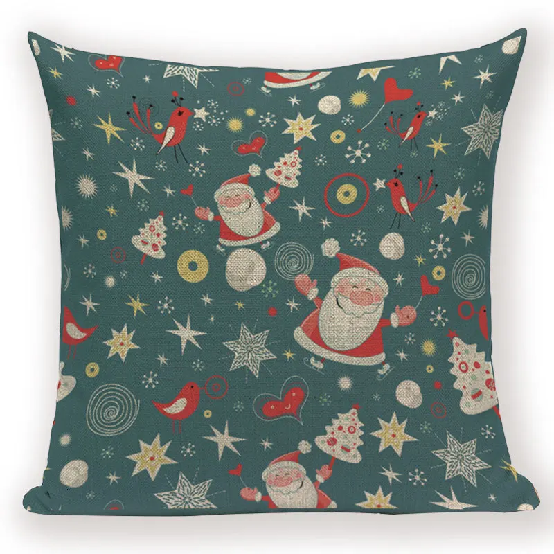 Симпатичные Лось Снежинка Санта Клаус перчатки Рождественская наволочка Рождественский Декор для дома Рождество орнамент Navidad Noel Декор