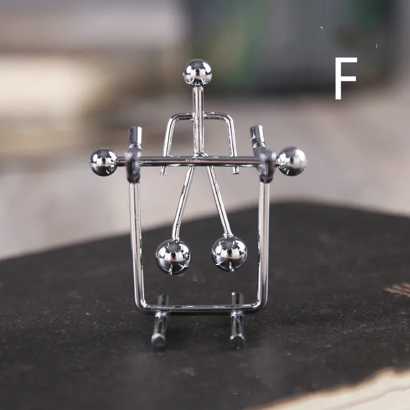 Mini horizontal bar Мини Баланс мужчины Железный человек мяч настольный декор маятник Колыбель вращающийся стакан ремесла Мода экзотические маленькие подарки игрушки домашний декор - Цвет: Mini horizontal bar