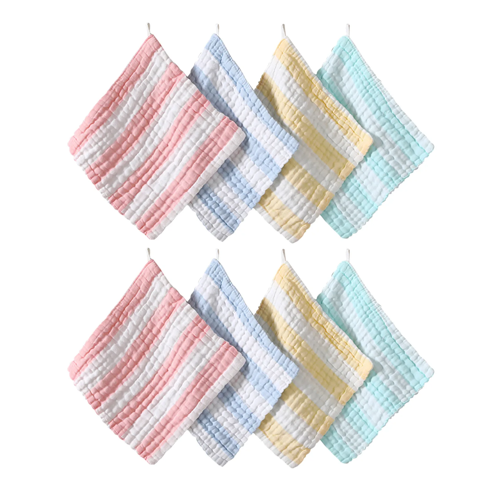 

8 шт. супер мягкие домашние детские муслин мочалки купальный многоразовый уход за кожей лица Полотенца Смешанный хлопок экстра абсорбент Ко...