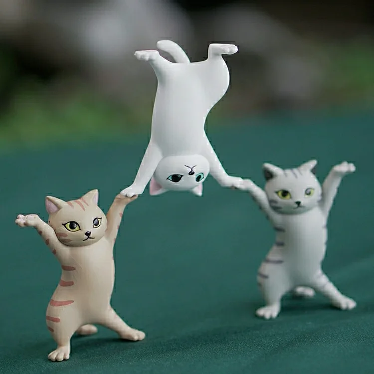 

Qualia Enchanting Cat Pen Holder Kawaii Flower Cat Combination Desktop Decoration