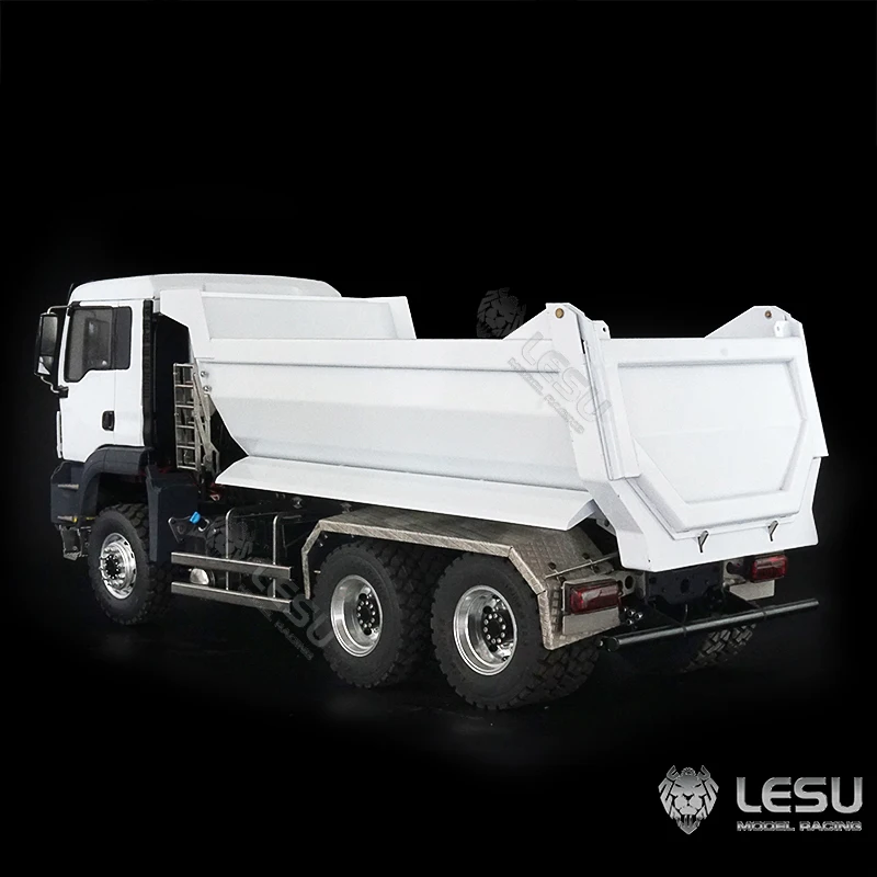 Гидравлический самосвал LESU 1/14 модель 6*6 Передний Цилиндр MAN Tamiya TH02557-SMT2 | Игрушки и