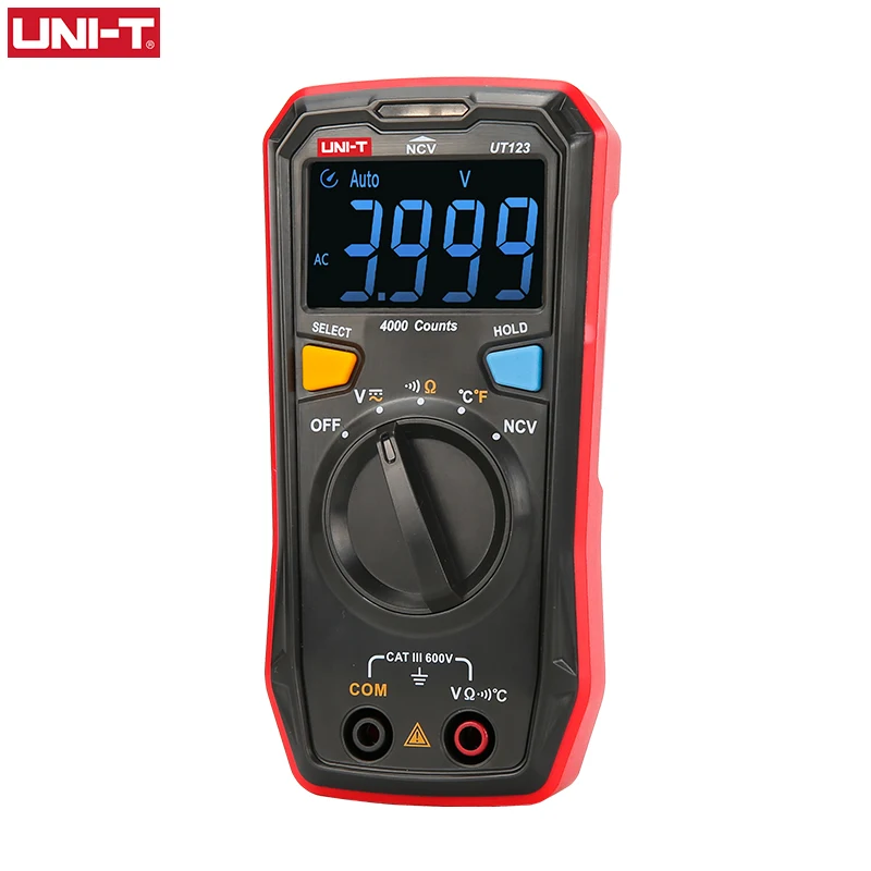 Цифровой мини-мультиметр UNI-T UT123 с автоматическим выбором диапазона измеритель