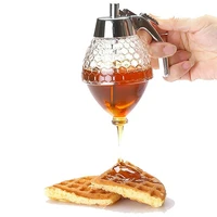 transparent bee hive honey dispenser syrup juice jar paste separator acrylic honey bottle diy kitchen accessories tool
