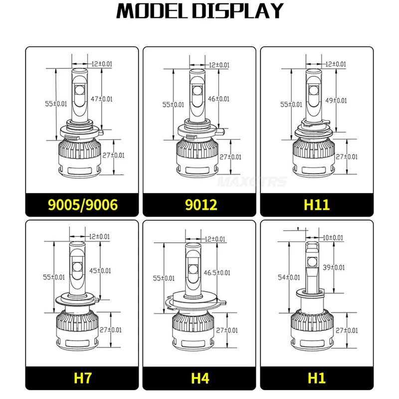 Светодиодные Автомобильные фары XHP70 2x110 Вт H4 H7 H8/H11 HB3/9005 HB4/9006 автомобильные