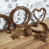 dried natural rattan weave brown grapevine wreath diy garland round wedding party home decor 15202530cm xh8z
