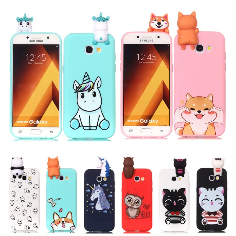 Милый 3D мультфильм Единорог панда кошка Мягкий Силиконовый ТПУ мобильный