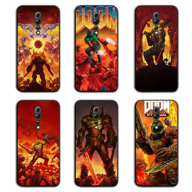 

Doom Game Skull Phone Case For Oppo A5 A9 2020 Reno2 z Renoace 3pro A73S A71 F11