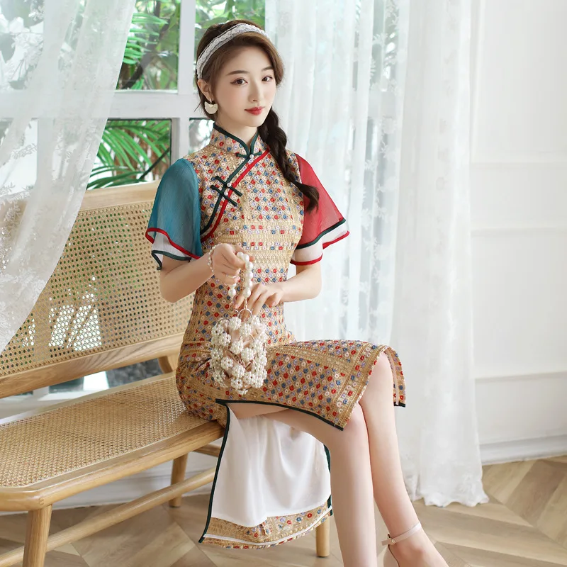Shanghai story Qipao women vintage embroidery Chinese Cheongsams | Тематическая одежда и униформа
