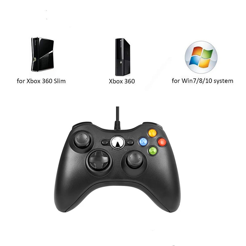 Проводной геймпад джойстик для Xbox 360 проводной контроллер игровой mando manette inalambrico