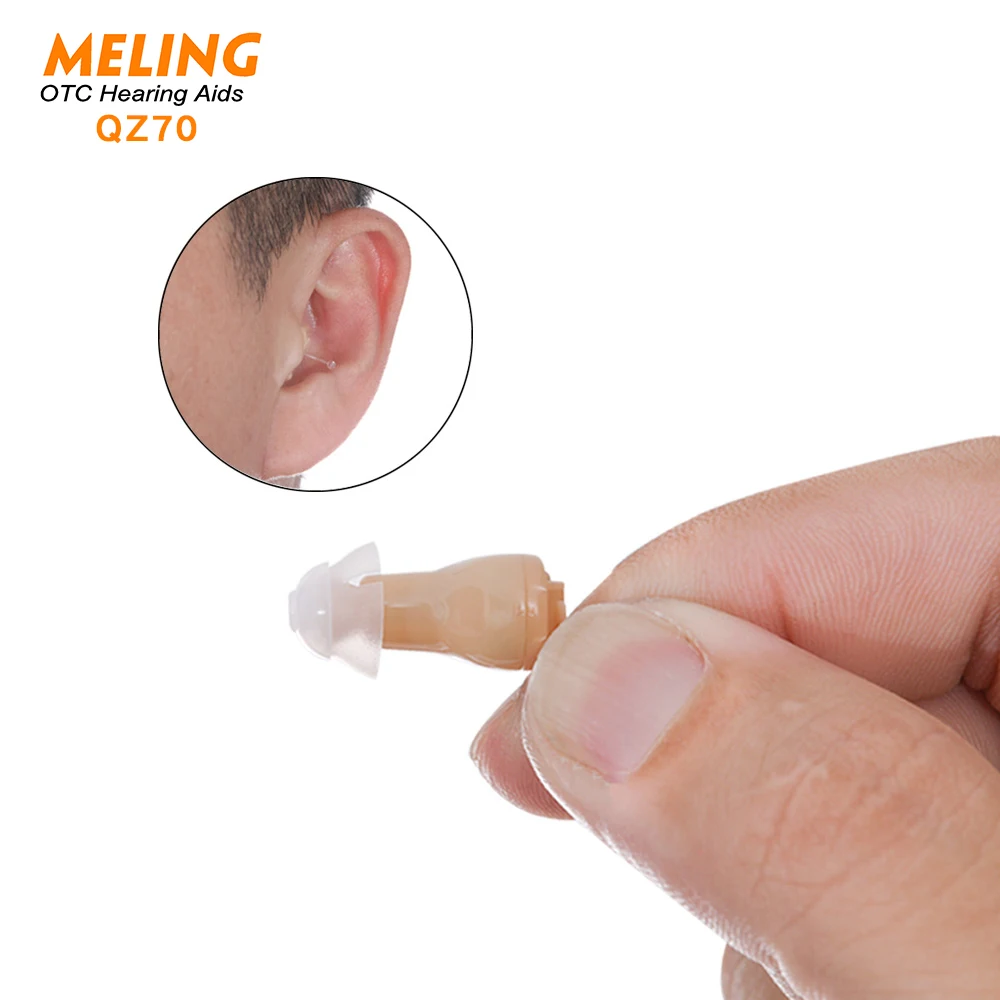 

Q70 Very Small Wireless Personal Sound Amplifier Cordless No-Wires ITE Enhancement of Hearing Mini Device for Women/Man