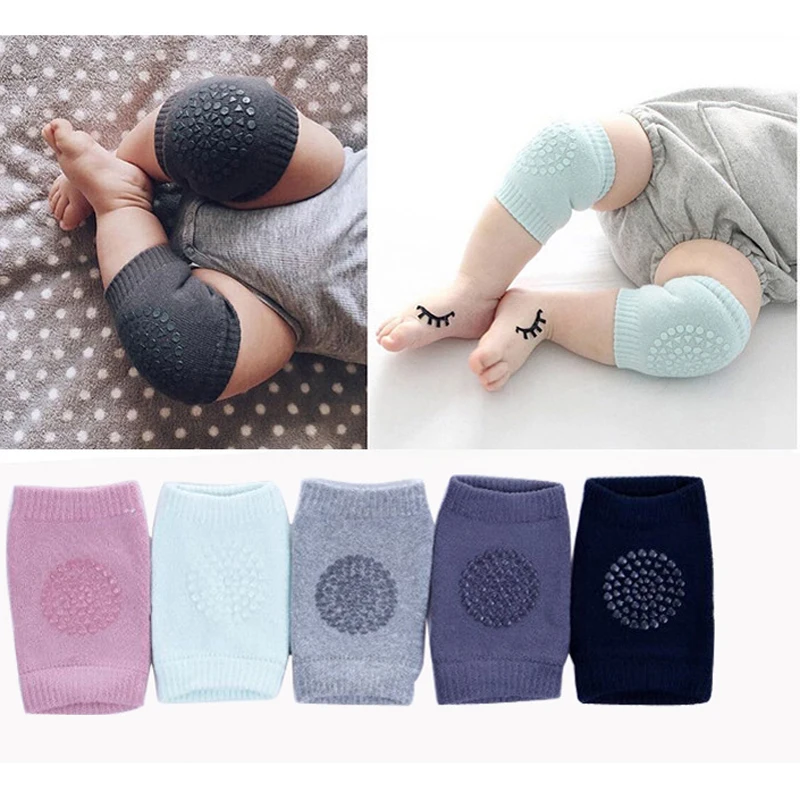 1 пара Нескользящие наколенники для малышей Безопасное ползание Мягкий