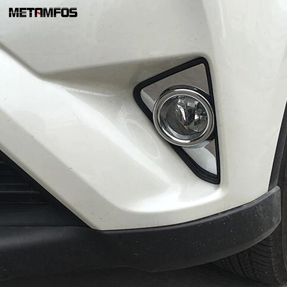 For Toyota RAV 4 RAV4 2016 2017 Chrome Front Foglight Fog Lamp Light Cover Trim Decoration Frame Accessories Car Styling | Автомобили и
