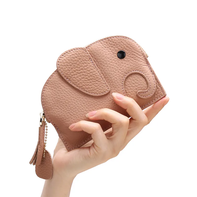 Мини-кошелек OKKID из натуральной кожи для девочек Детский кошелек милый детский со