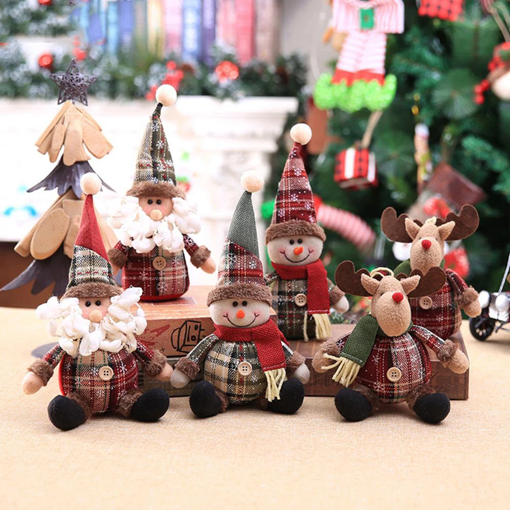 Рождественская прозрачная коробка с украшениями Рождественский Декор для дома