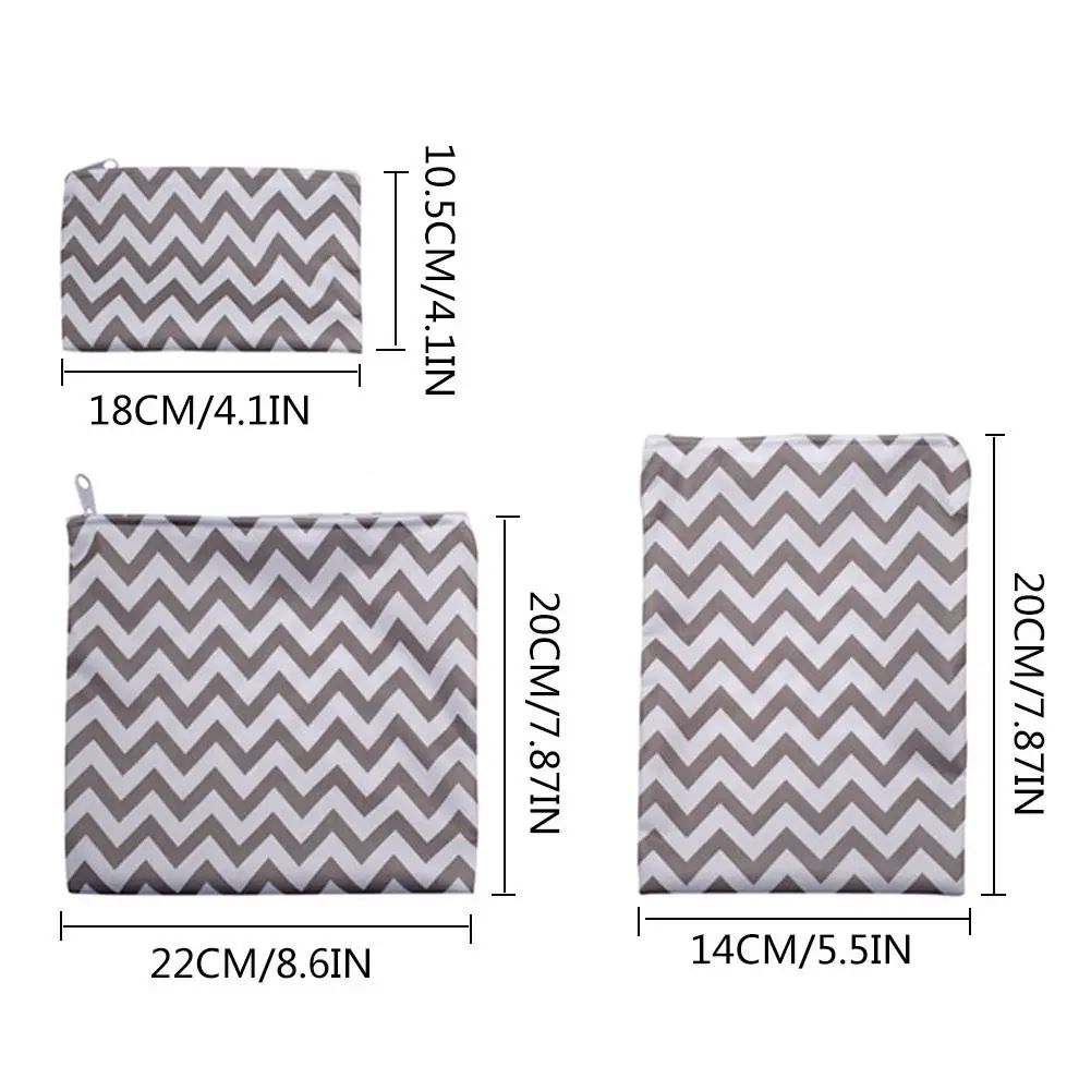 3 шт. Многоразовые Пакеты для закусок водонепроницаемый пакет хлеба сэндвич