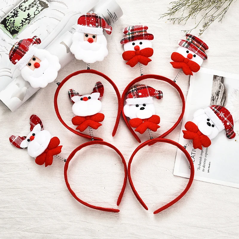 

Christmas Headband Santa Tree Elk Antlers Hairhoop Kid Adults Headwear Ornaments Christmas Decoration Party Cosplay