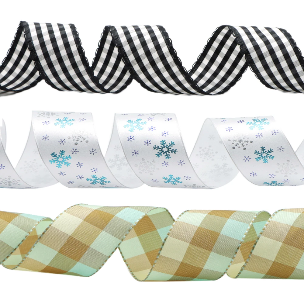 David аксессуары 25 ярдов 40 мм лента для украшения дерева подарочная коробка бант DIY