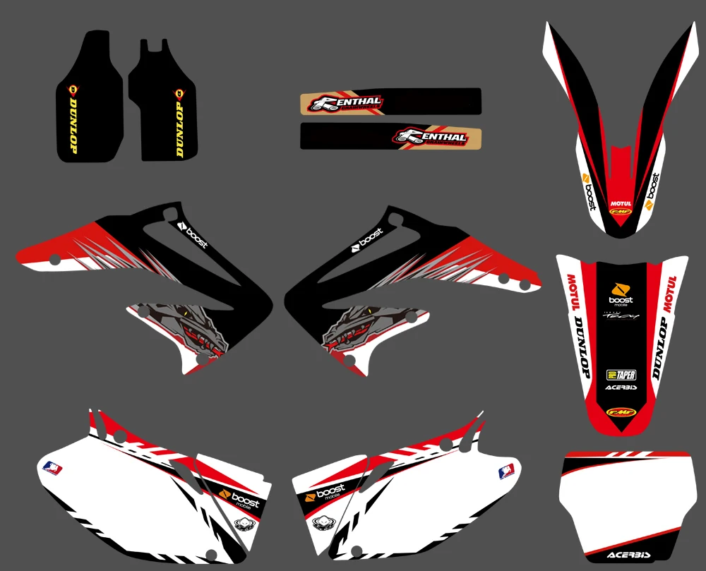Графические и Фоновые наклейки наборы наклеек для Honda CRF450R CRF450 2002 2003 2004 CRF 450 450R