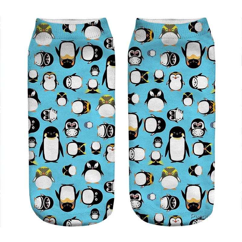 

Носки женские с принтом пингвинов, милые смешные носки с надписью «знакомые ваши Мультяшные Пингвины» в стиле Харадзюку, милые подарочные д...
