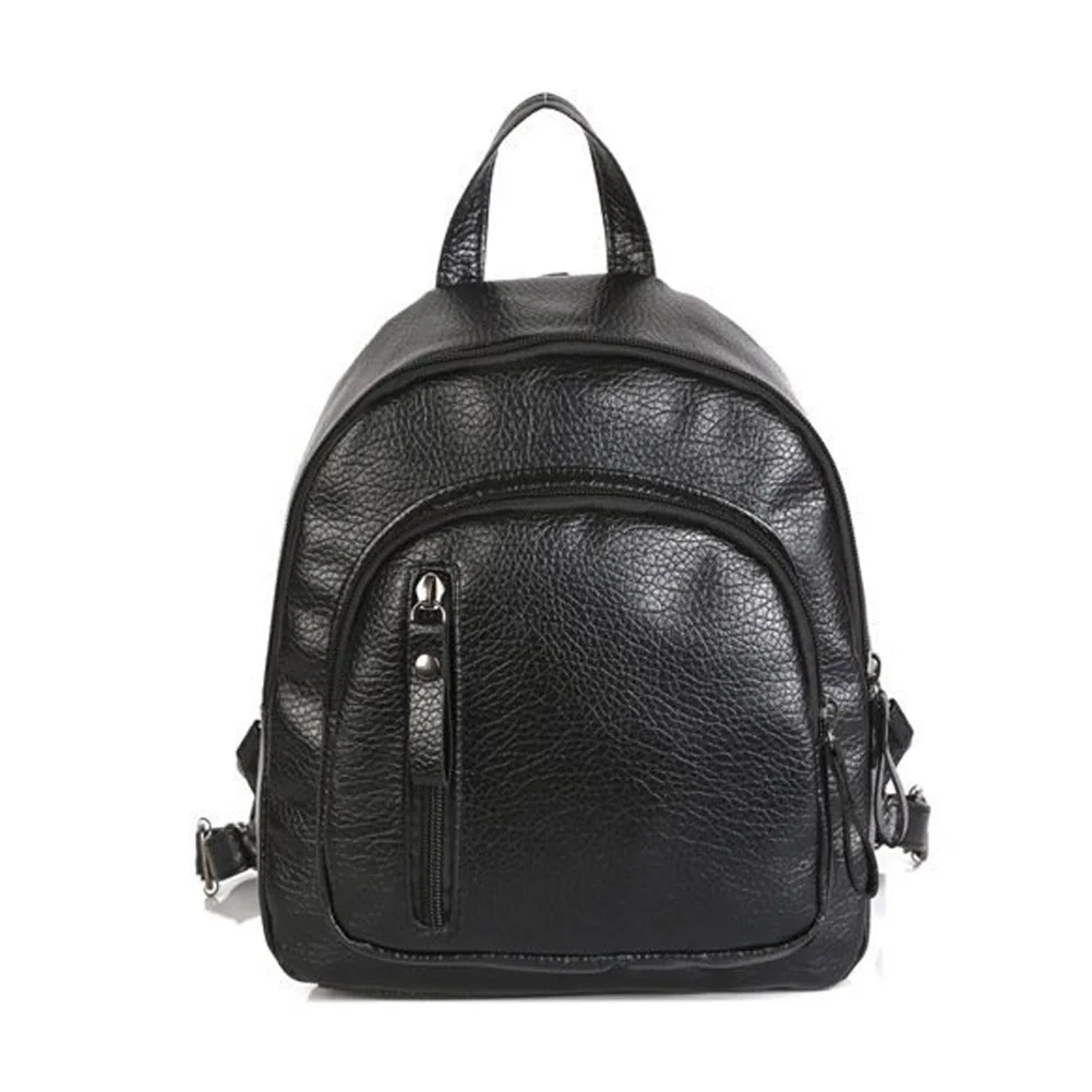 

Fabala Casual PU Material All-Match Middle Capacity Backpack Portable