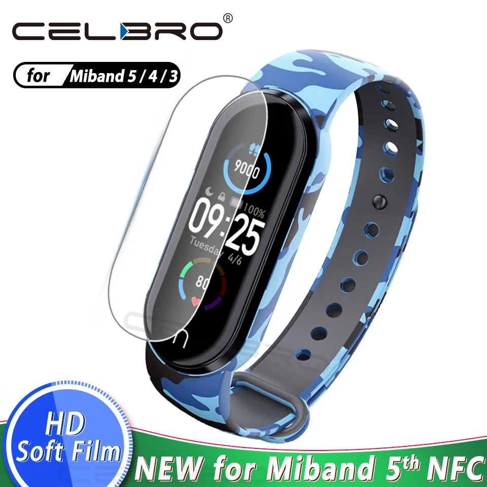 10 шт. мягкая пленка для Xiaomi Mi Band 5 Защита экрана Гидрогелевая Защитная Miband 4 3 Band5 Band4