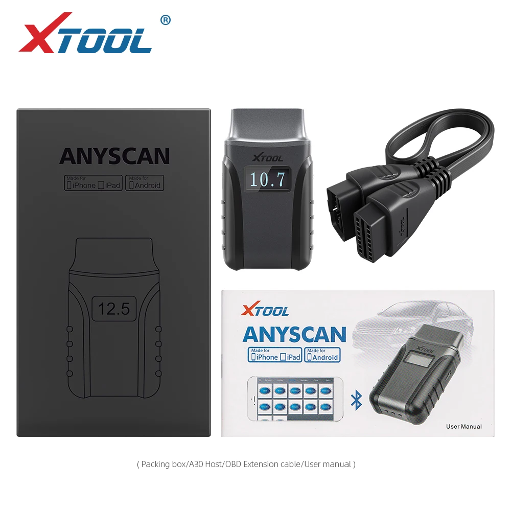 XTOOL Anyscan A30 все Автомобильные диагностические инструменты OBD2 считыватель кодов