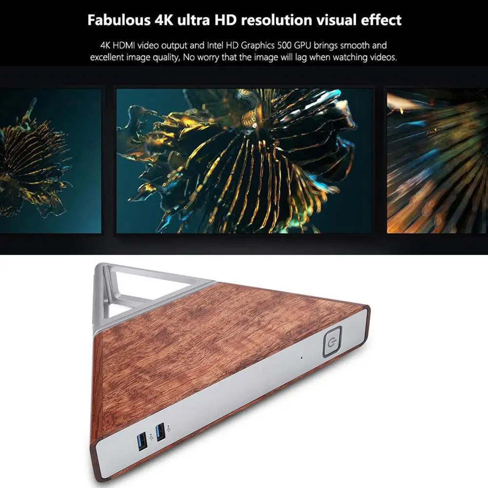 Мини компьютер треугольный 8 ГБ ОЗУ + 64 многопортовый энергосберегающий