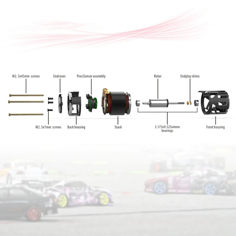 

SURPASS HOBBY Rocket 540 V5R 3.5T 4.0T 4.5T 5.0T Modified Sensored Brushless Motor for RC Racing Car Motor