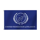 Флаги флагами планеты Объединенной Федерации, UFP, 3x5 футов