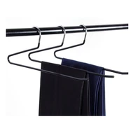 10pcs high quality slacks pant hangers non slip trousers rack metal underwear towel scarf hangers wardrobe clothing storage rack