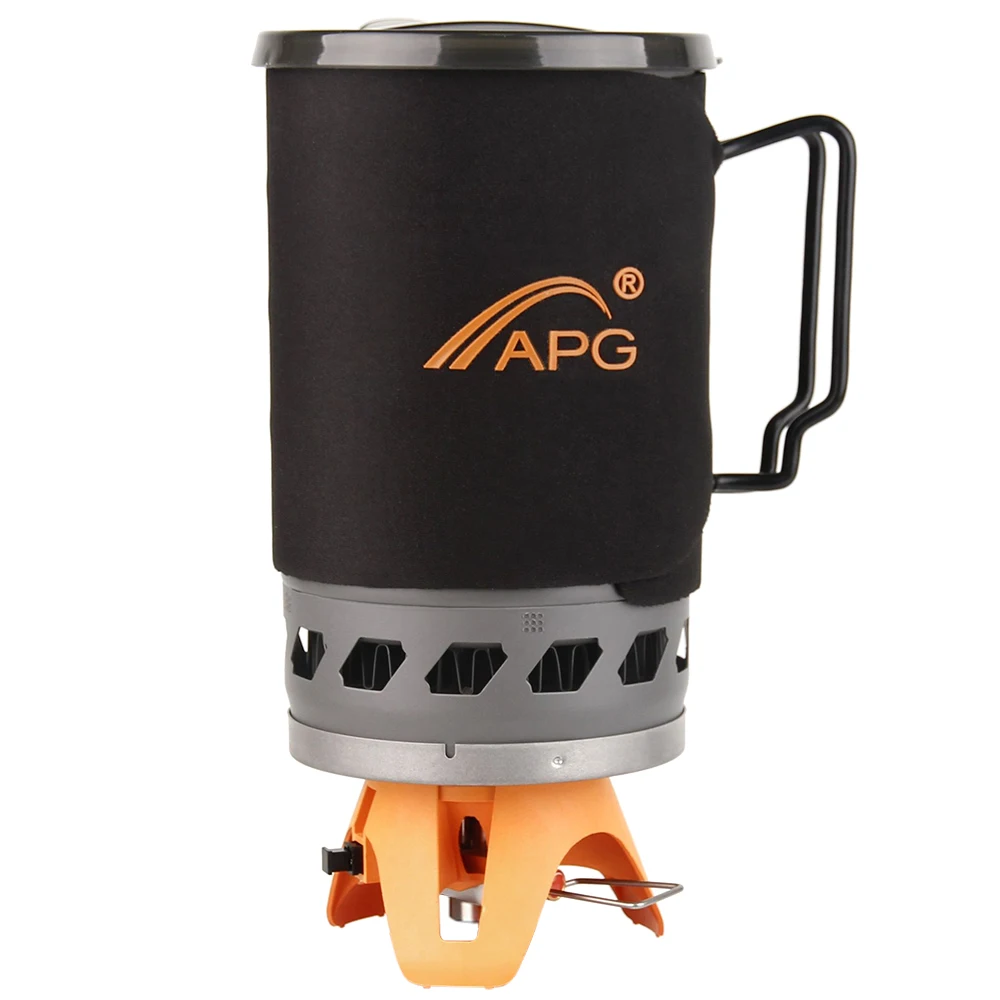 Уличная газовая плита для кемпинга набор кастрюль приготовления пищи 1400 мл