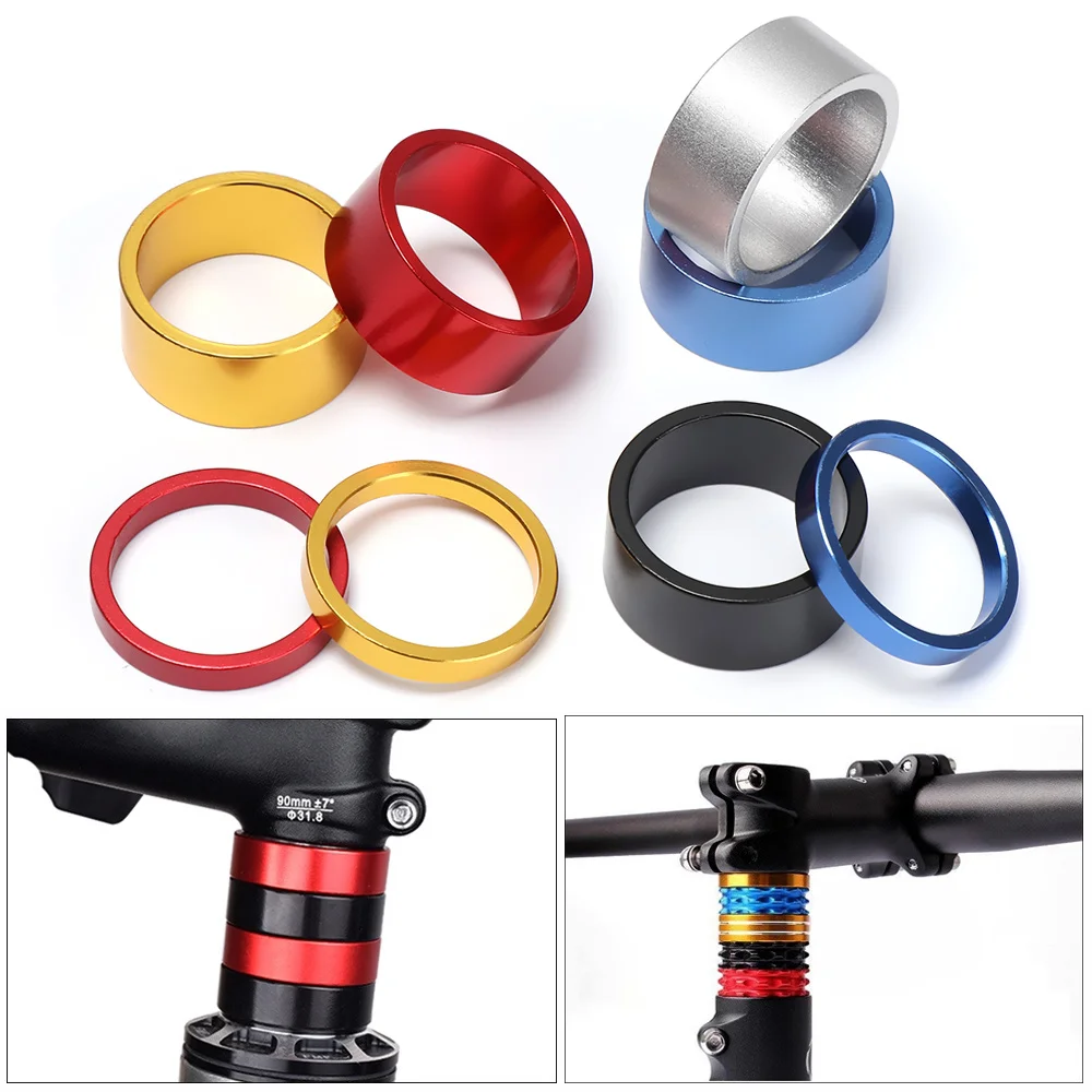 4 шт. велосипедные вилки и шайбы из алюминиевого сплава 5 цветов