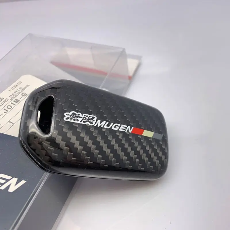 Чехол MUGEN из углеродного волокна автомобильный смарт ключ-брелок для ACCORD CIVIC FC1 CRV