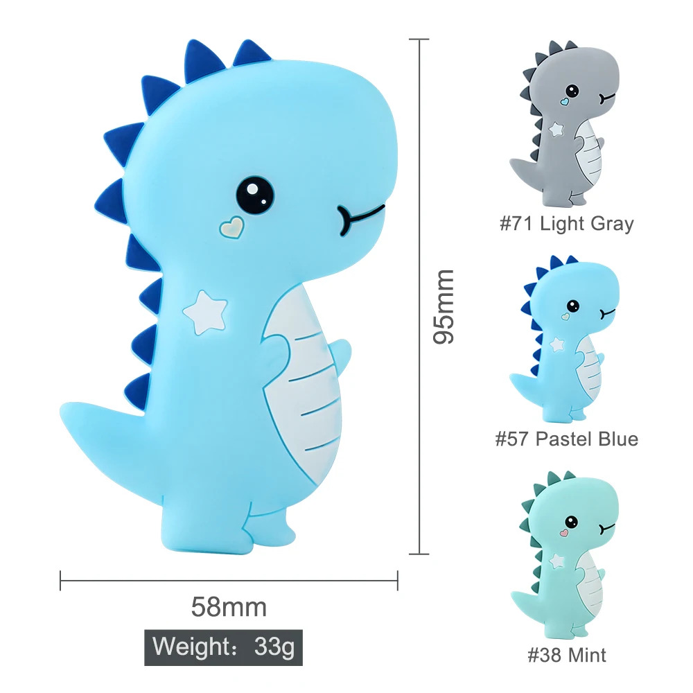 Грызунок детский Keep &amp Grow силиконовый Прорезыватель-динозавр грызунок животное